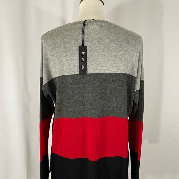 NWT Karissa & Me Stripe Sweater - Picture 3 of 5